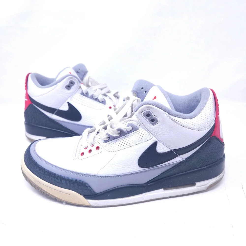 Air Jordan 3 Retro Tinker NRG White Fire Red Navy AQ3835-160 Mens 11 Sneaker